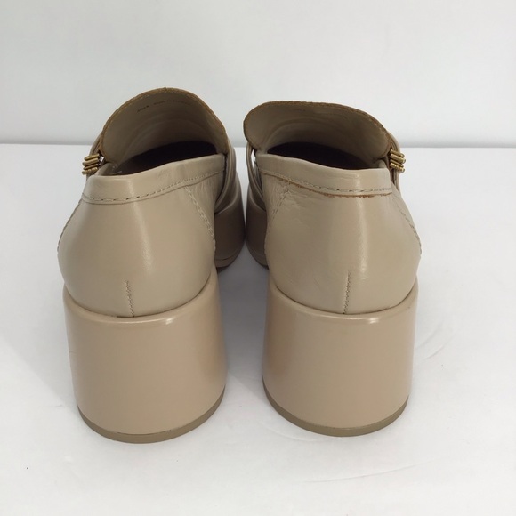 Dolce Vita Yonder Sesame Crinkle Patent Leather Platform Loafer NWOT Size 8 - Picture 5 of 11